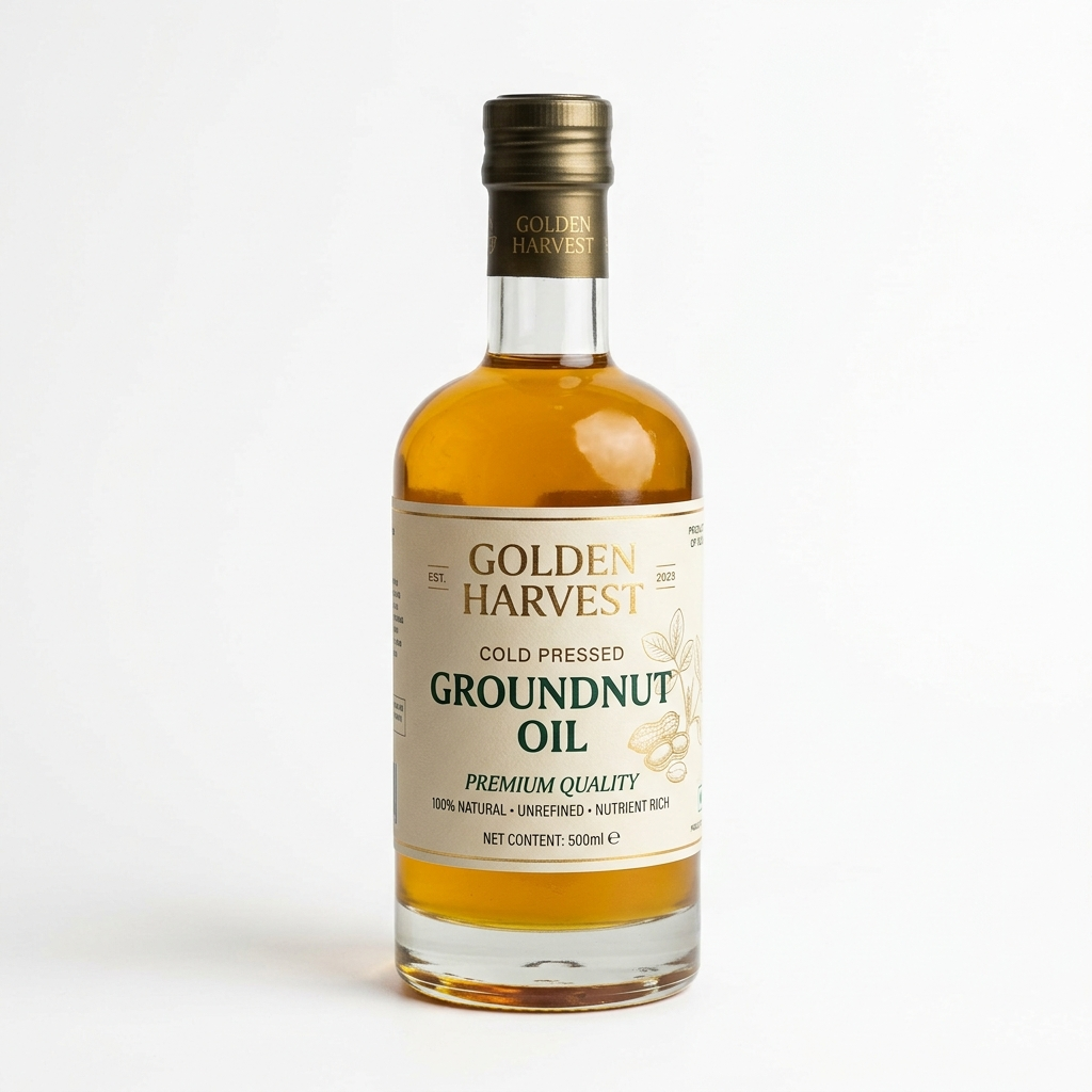 Wood Pressed Groundnut Oil